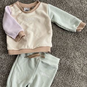 Adidas Originals Colorblock Crew Set - 6 Months